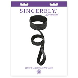 Zgarda Cu Lesa Sincerely Locking Lace Collar And Leash