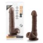 Dildo Realistic Dr Skin Chocolate 7.75 Inch