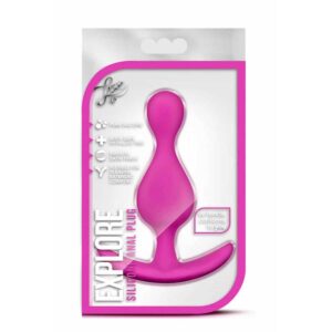 Dildo Anal Luxe Silicone Explore Fuschia