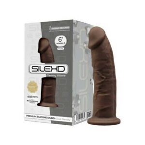 Dildo Silexd Premium Silicon Dual Density Brown