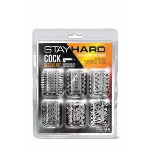 Set 6 Mansone Stay Hard Cock Sleeve Kit