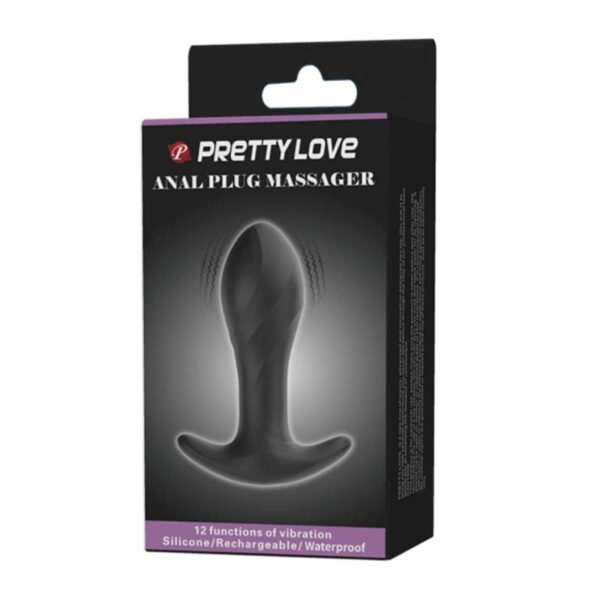 Vibrator Anal Pretty Love Anal Plug Massager Black Vibrator Anal Pretty Love Anal Plug Massager Black