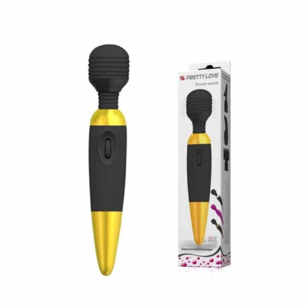 Stimulator Clitoris Power Wand Black/Gold Stimulator Clitoris Power Wand Black/Gold