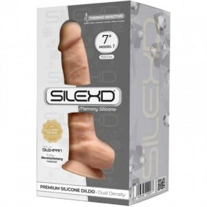 Dildo Silexd Premium Silicon Dual Density Flesh 7 Inch