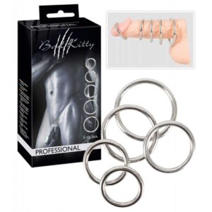 Set Inele Metal Bad Kitty Professional