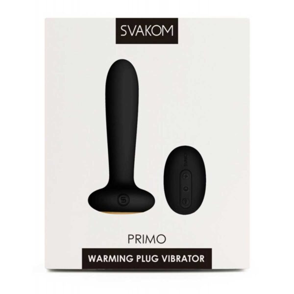 Vibrator Anal Svakom Primo Warming Plug Black Vibrator Anal Svakom Primo Warming Plug Black