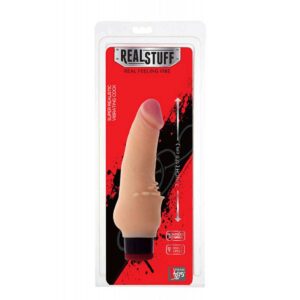 Vibrator Real Stuff 7 Inch Cu Cili Flesh