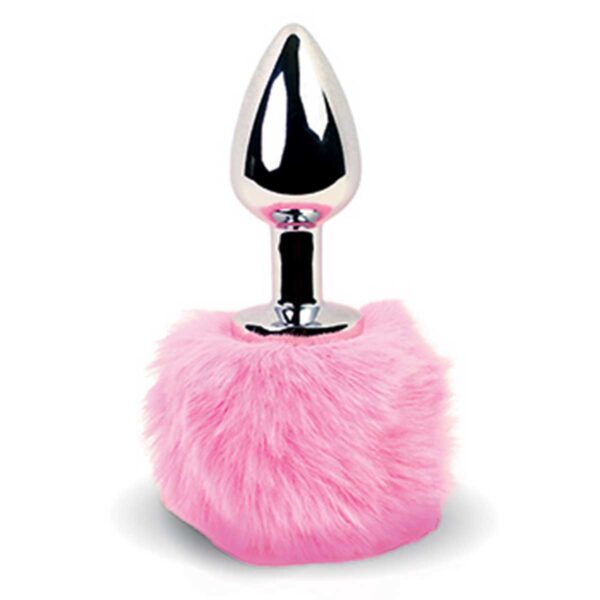 Dildo Anal Metalic Bunny Tails Pink Dildo Anal Metalic Bunny Tails Pink