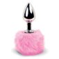 Dildo Anal Metalic Bunny Tails Pink