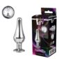 Dildo Anal Metalic Silver Pleasure Plug Small