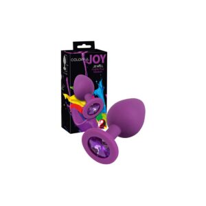 Dildo Anal Colorful Joy Jewel Purple Plug Medium