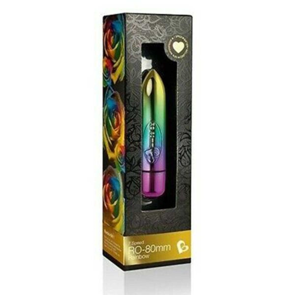 Vibrator Mini Bullet Ro 80 MM 7 Speed Rainbow Vibrator Mini Bullet Ro 80 MM 7 Speed Rainbow