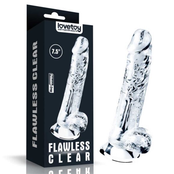 Dildo Flawless Clear Lovetoy 7.5 Inch Dildo Flawless Clear Lovetoy 7.5 Inch