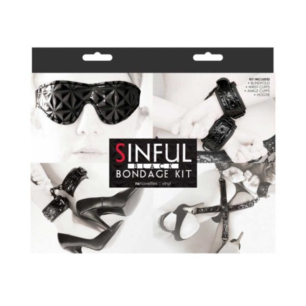 Set Sinful Bondage Kit Black Set Sinful Bondage Kit Black