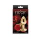 Dildo Anal Metalic Rear Assets Rose Gold Red Small
