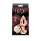Dildo Anal Metalic Rear Assets Rose Gold White Medium