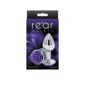Dildo Anal Metalic Rear Assets Rose Silver Purple Small