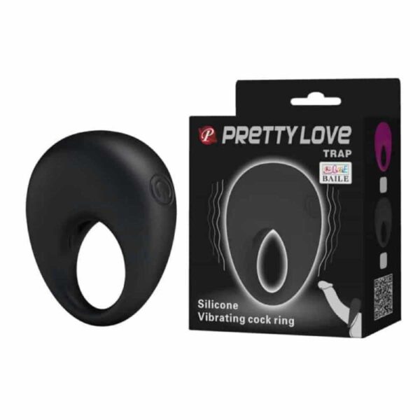 Inel Cu Vibratie Pretty Love Trap Black Inel Cu Vibratie Pretty Love Trap Black