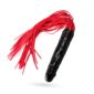 Bici Double Pleasure Dildo Flogger Black & Red