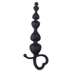Bile Anale ET Black Anal Beads Heart Lover