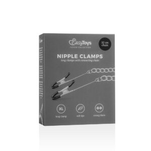 Clipsuri EasyToys Long Nipple Clamps With Chain