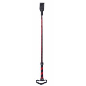 Cravasa Piele Devil Stick Crop Black And Red 26 Inch
