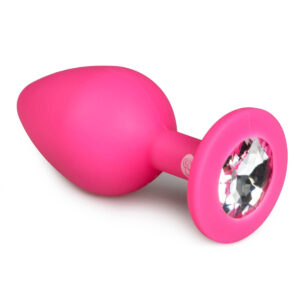 Dildo Anal Silicon ET Diamond Plug Medium Pink