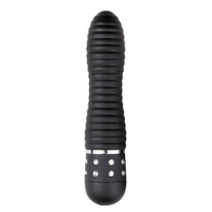 Mini Vibrator ET Diamond Ribbed Black