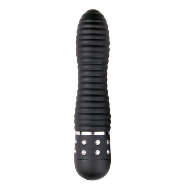 Mini Vibrator ET Diamond Ribbed Black Mini Vibrator ET Diamond Ribbed Black