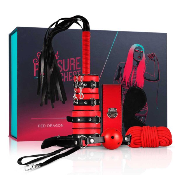 Set Secret Pleasure Chest Red Dragon7Piese Set Secret Pleasure Chest Red Dragon7Piese