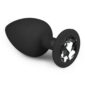 Dildo Anal Silicon ET Diamond Plug Large Black