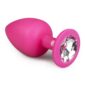 Dildo Anal Silicon ET Diamond Plug Large Pink