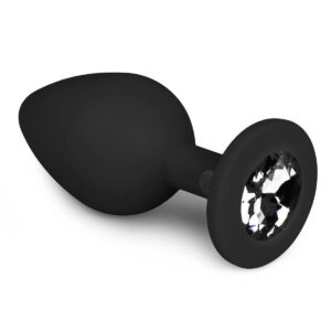 Dildo Anal Silicon ET Diamond Plug Medium Black