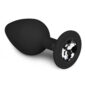 Dildo Anal Silicon ET Diamond Plug Medium Black