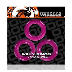 Set 3 Inele Penis Oxballs Willy Rings Hot Pink