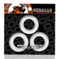 Set 3 Inele Penis Oxballs Willy Rings White