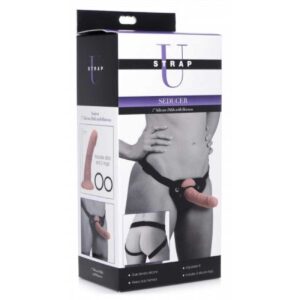 Strap-on U Strap Seducer 7 Inch Silicone Dildo Flesh