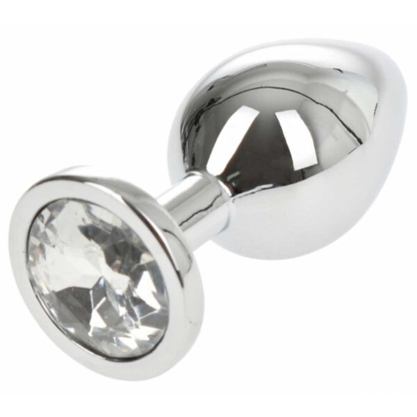 Dildo Anal Metalic Large With Diamond Clear Dildo Anal Metalic Large With Diamond Clear