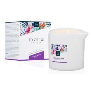 Lumanare Pentru Masaj Exotiq Violet Rose 200g