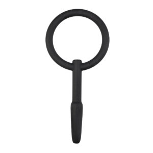 Dilatator Uretra Penis Sinner Hollow Silicone Penis Plug With Pullring