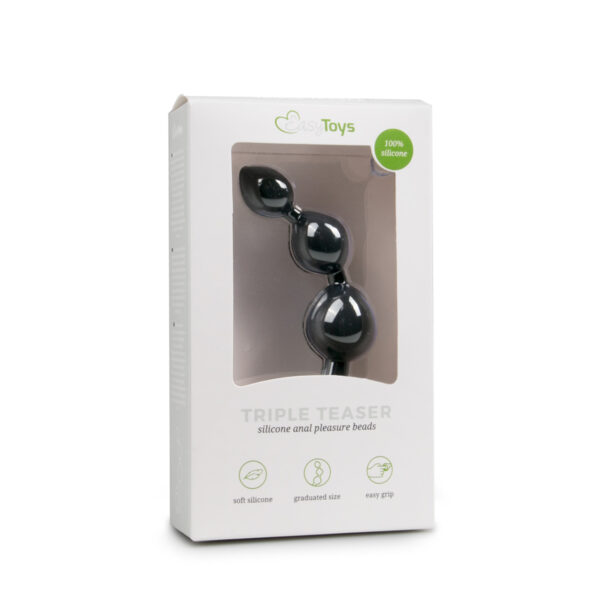 Bile Anale ET Black Anal Beads Triple Teaser Bile Anale ET Black Anal Beads Triple Teaser