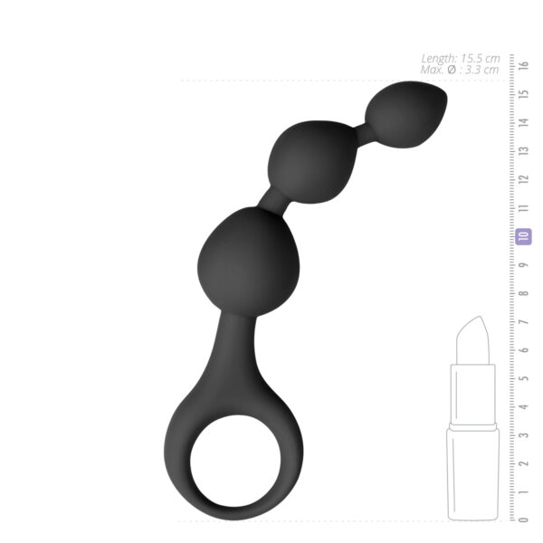 Bile Anale ET Black Anal Beads Triple Teaser Bile Anale ET Black Anal Beads Triple Teaser