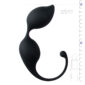 Bile Vaginale Jiggle Mouse Curved Silicon Black