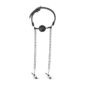 Calus De Gura EasyToys Ball Gag With Nipple Clamps