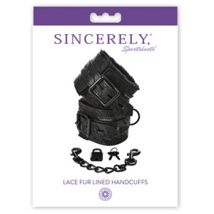Catuse Sincerely Lace Fur Lined Handcuffs