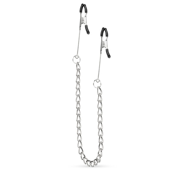 Clipsuri EasyToys Long Nipple Clamps With Chain Clipsuri EasyToys Long Nipple Clamps With Chain