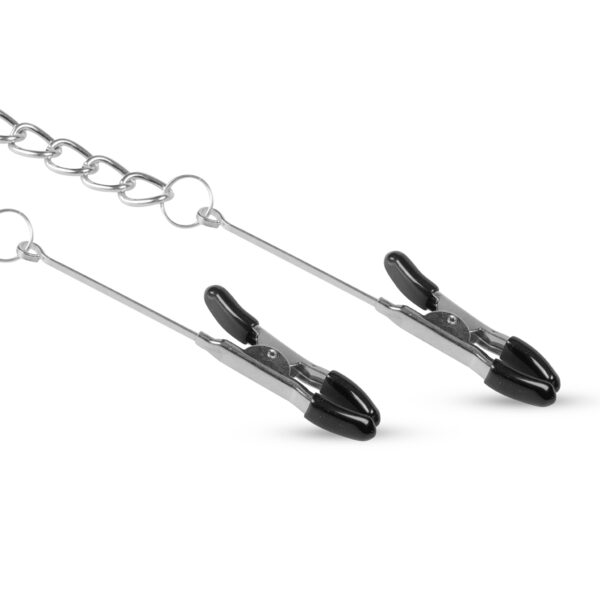 Clipsuri EasyToys Long Nipple Clamps With Chain Clipsuri EasyToys Long Nipple Clamps With Chain