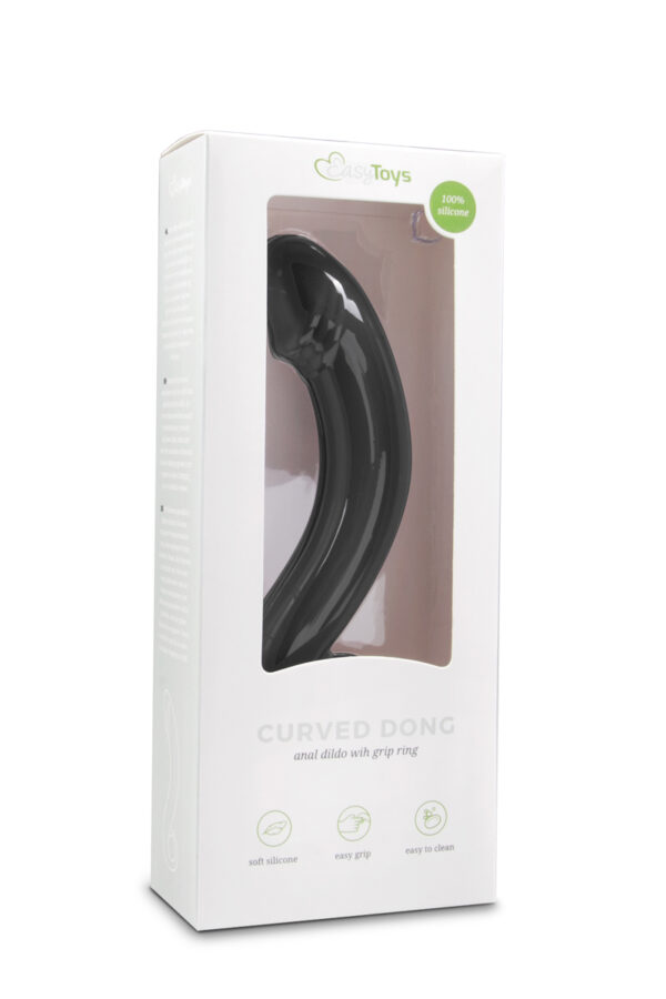 Dildo Anal ET Curved Dong Black Dildo Anal ET Curved Dong Black