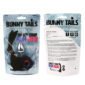 Dildo Anal Metalic Bunny Tails Black
