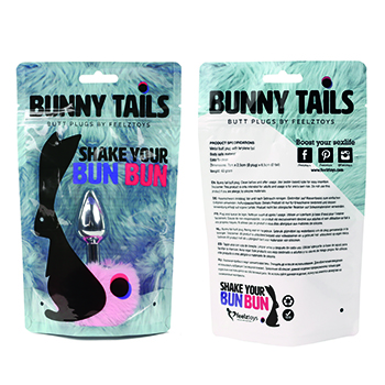 Dildo Anal Metalic Bunny Tails Pink Dildo Anal Metalic Bunny Tails Pink
